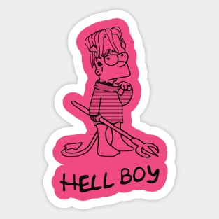 hell boy lil peep Sticker